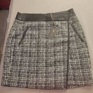 Outback Red Black & White Pencil Mini Skirt Size 6